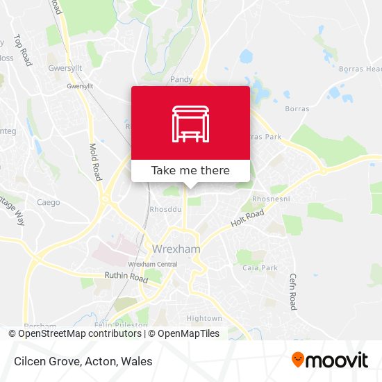Cilcen Grove, Acton map