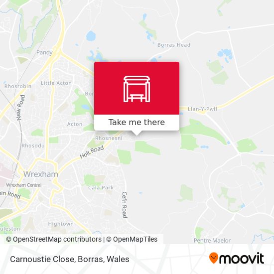 Carnoustie Close, Borras map