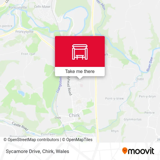 Sycamore Drive, Chirk map