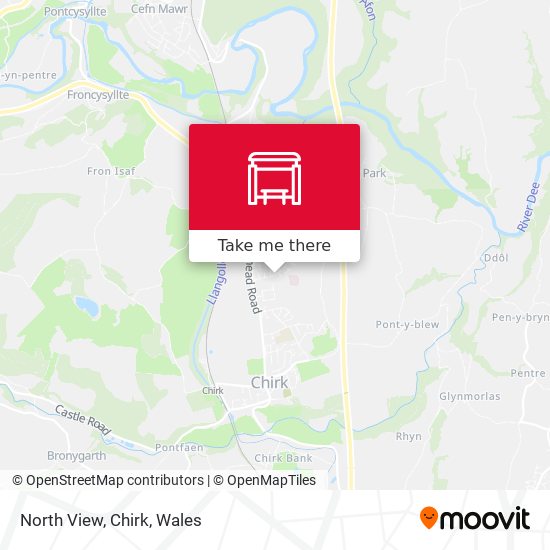 North View, Chirk map