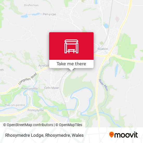 Rhosymedre Lodge, Rhosymedre map