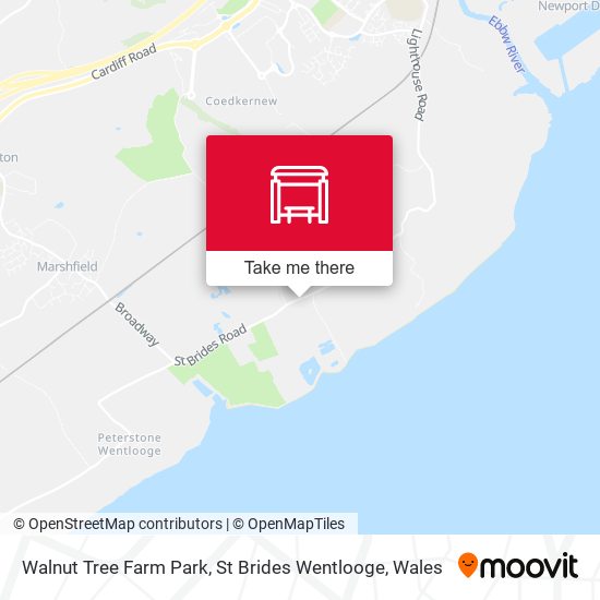 Walnut Tree Farm Park, St Brides Wentlooge map