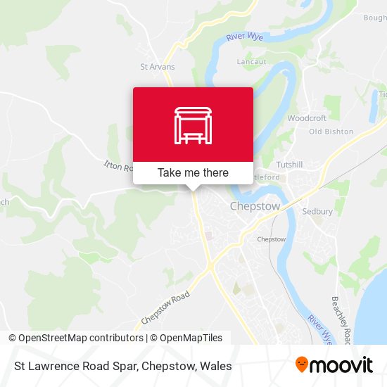 St Lawrence Road Spar, Chepstow map