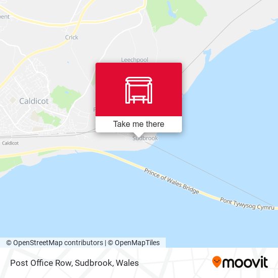 Post Office Row, Sudbrook map