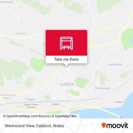 Wentwood View, Caldicot map
