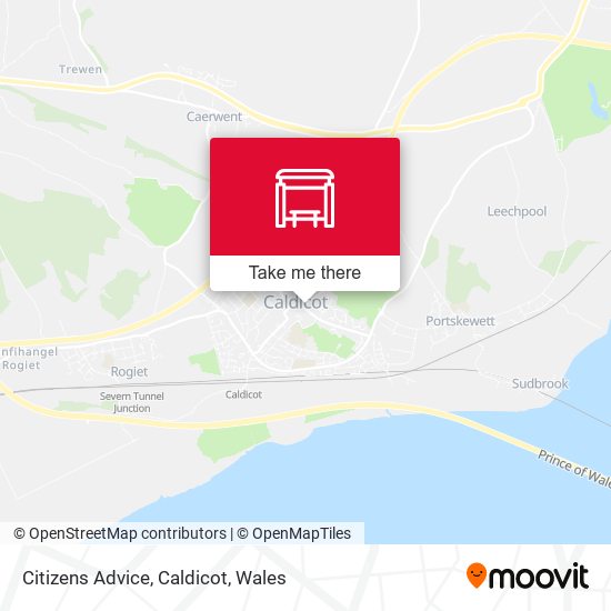 Citizens Advice, Caldicot map