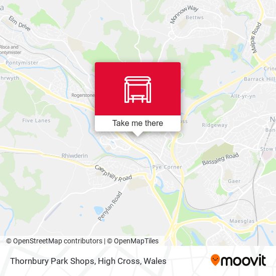 Thornbury Park Shops, High Cross map