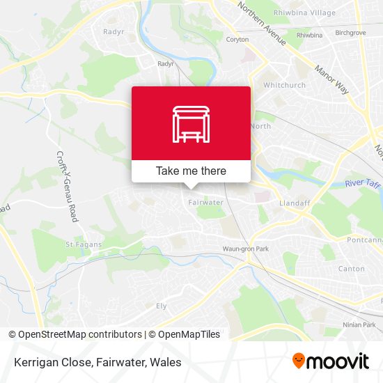 Kerrigan Close, Fairwater map