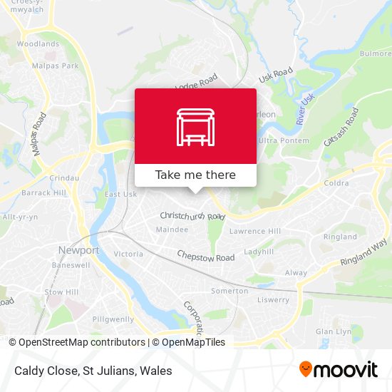Caldy Close, St Julians map
