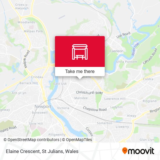 Elaine Crescent, St Julians map