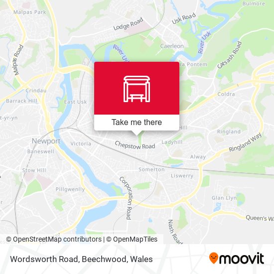 Wordsworth Road, Beechwood map