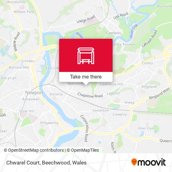 Chwarel Court, Beechwood map