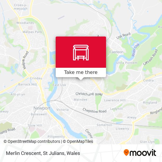 Merlin Crescent, St Julians map