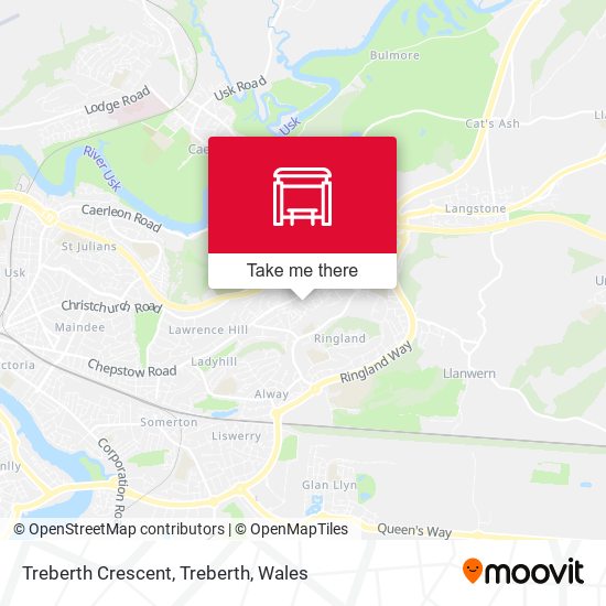Treberth Crescent, Treberth map