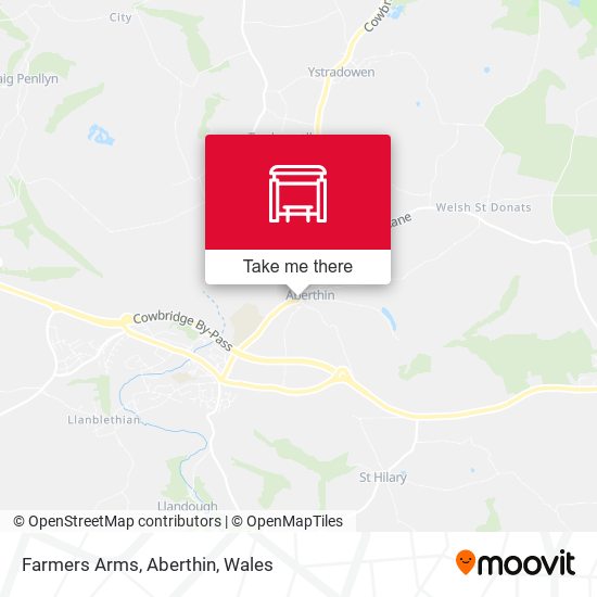 Farmers Arms, Aberthin map