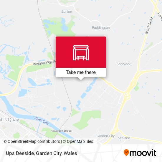 Ups Deeside, Garden City map