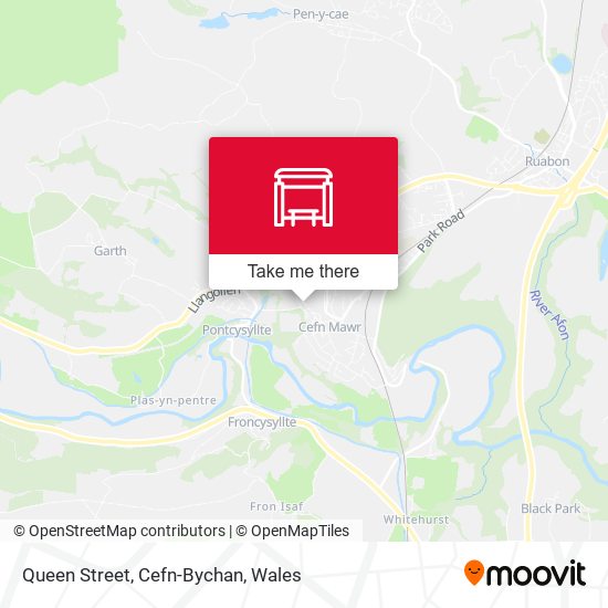 Queen Street, Cefn-Bychan map