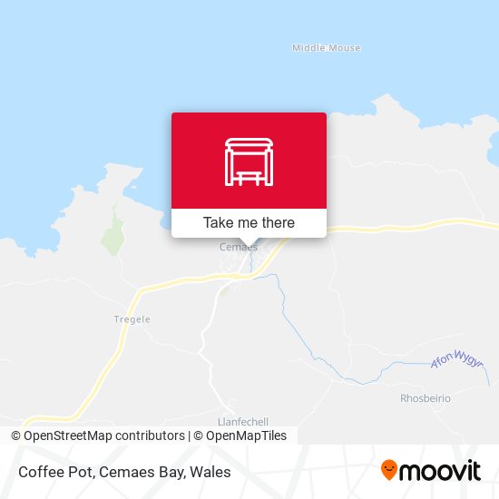 Coffee Pot, Cemaes Bay map