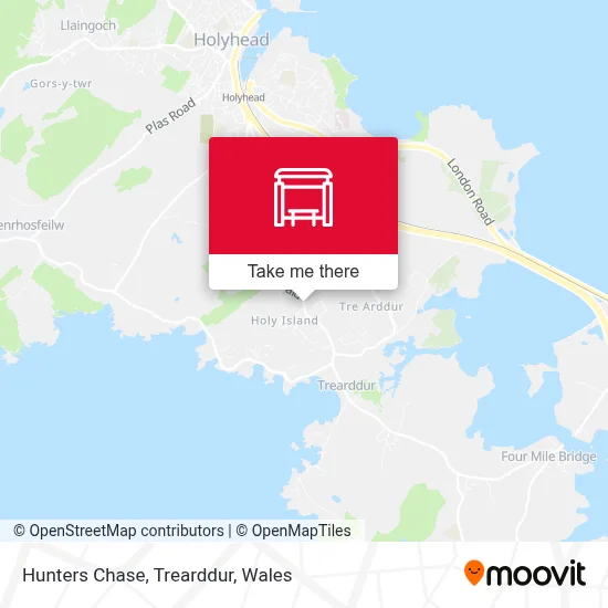 Hunters Chase, Trearddur map