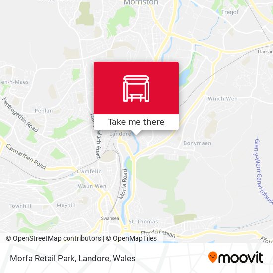 Morfa Retail Park, Landore map