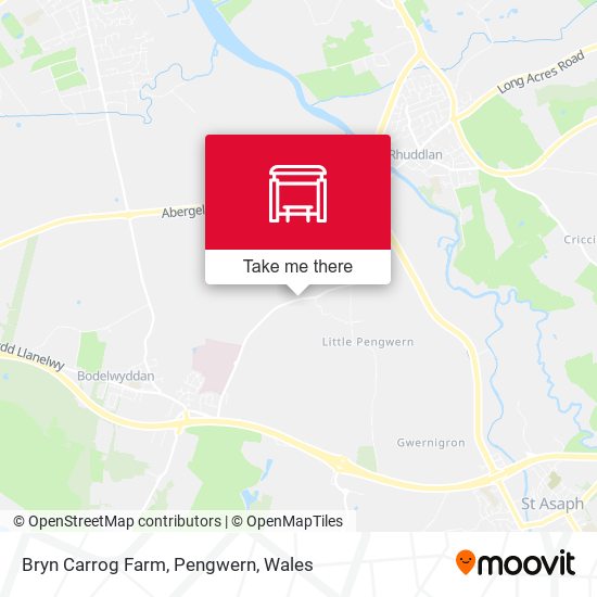 Bryn Carrog Farm, Pengwern map