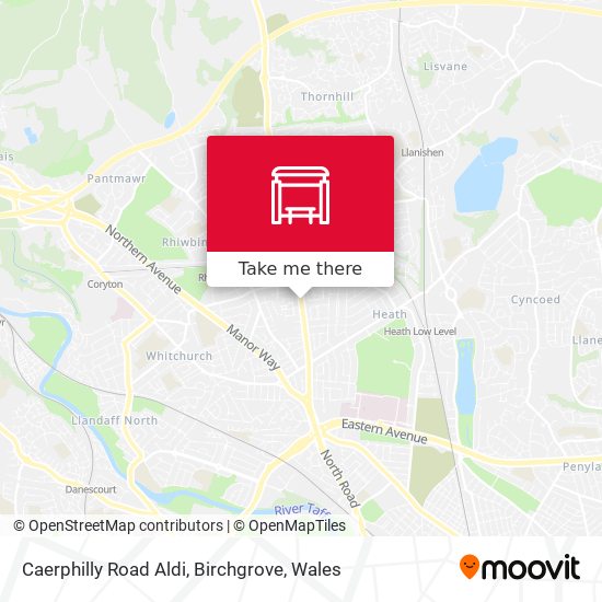 Caerphilly Road Aldi, Birchgrove map