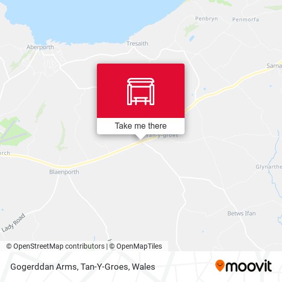 Gogerddan Arms, Tan-Y-Groes map