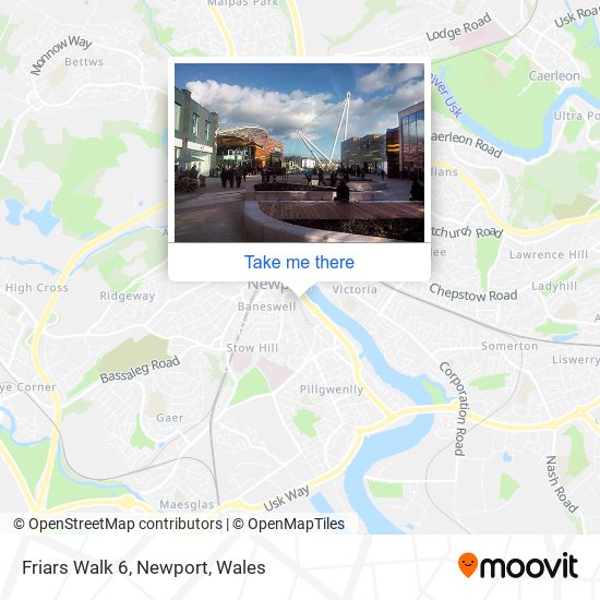 Friars Walk 6, Newport map