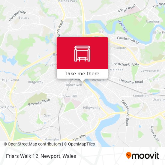 Friars Walk 12, Newport map