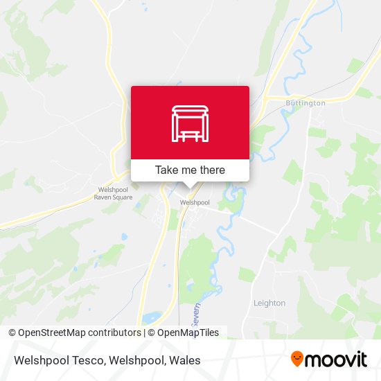 Welshpool Tesco, Welshpool map