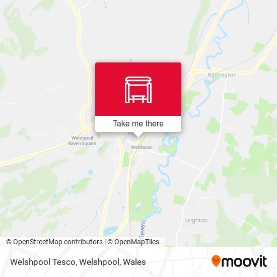Welshpool Tesco, Welshpool map