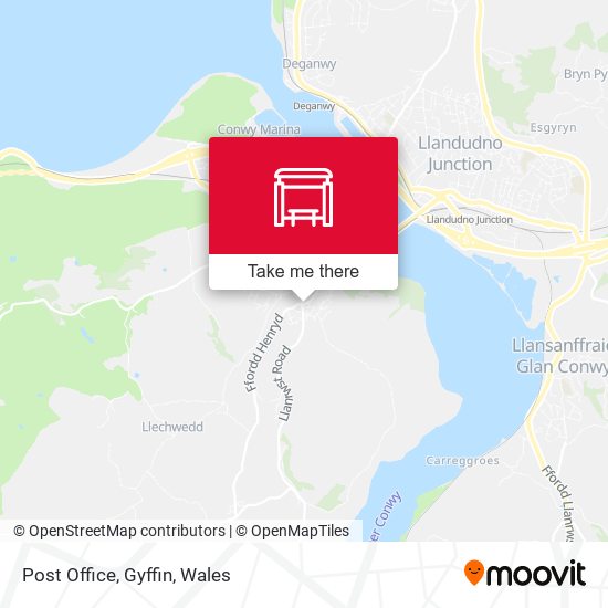 Post Office, Gyffin map
