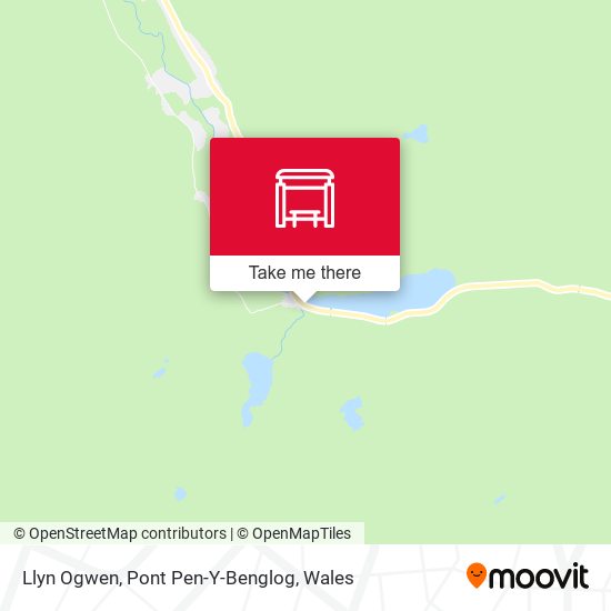 Llyn Ogwen, Pont Pen-Y-Benglog map