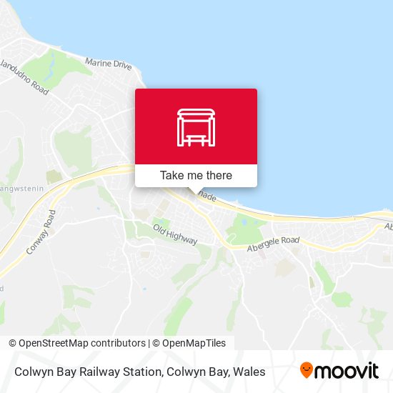 Colwyn Bay Railway Station, Colwyn Bay map