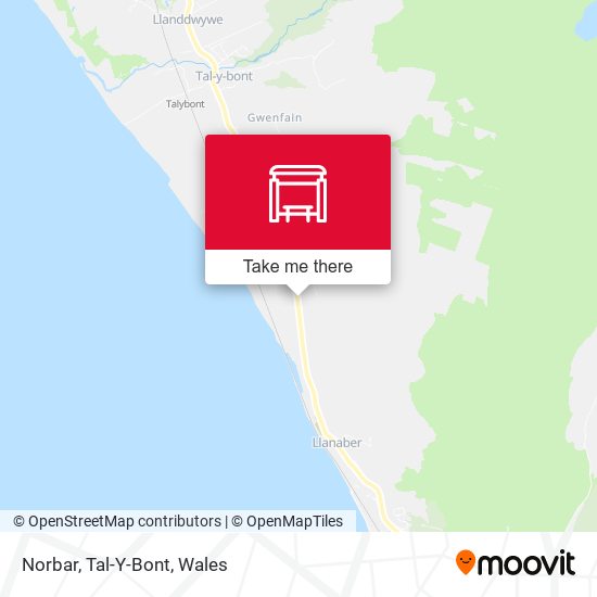 Norbar, Tal-Y-Bont map