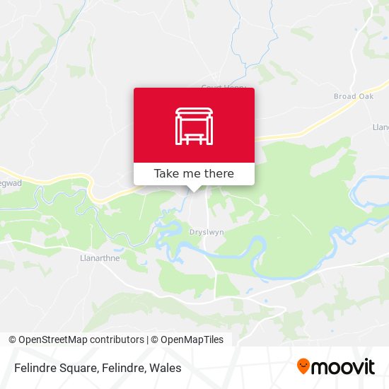 Felindre Square, Felindre map