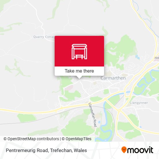 Pentremeurig Road, Trefechan map