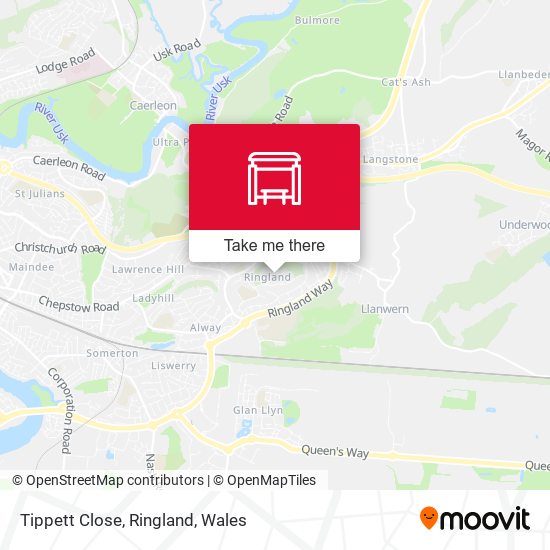 Tippett Close, Ringland map