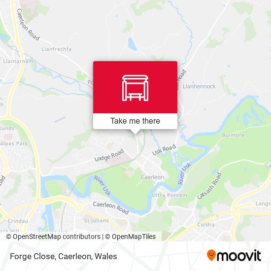 Forge Close, Caerleon map