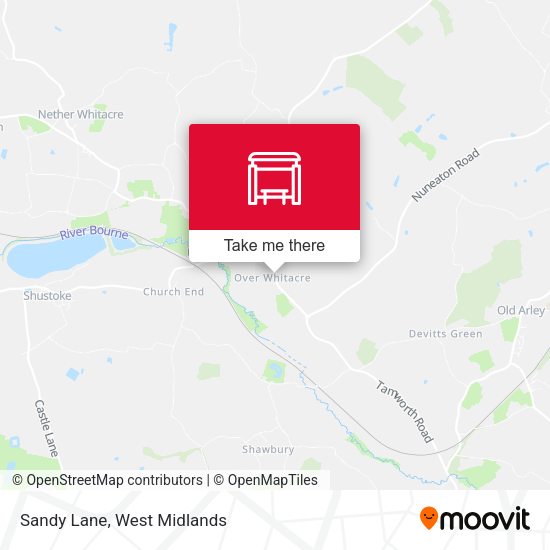 Sandy Lane map