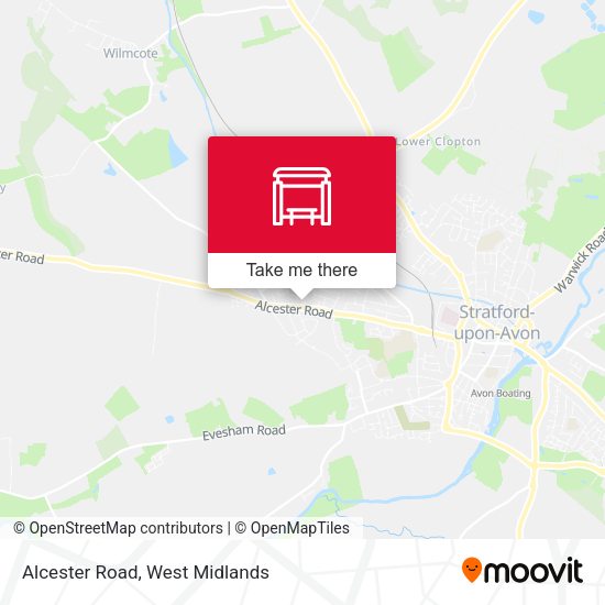 Alcester Road map