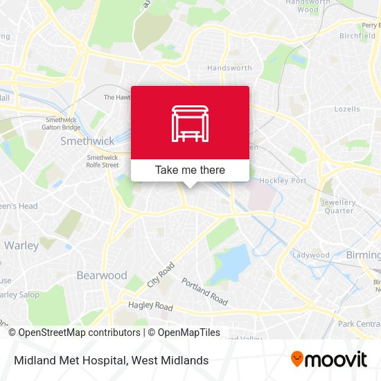 Midland Met Hospital map