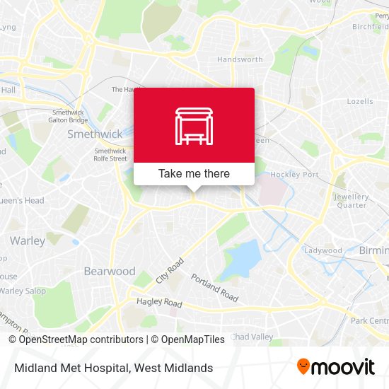 Midland Met Hospital map