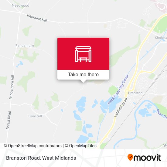 Branston Road map