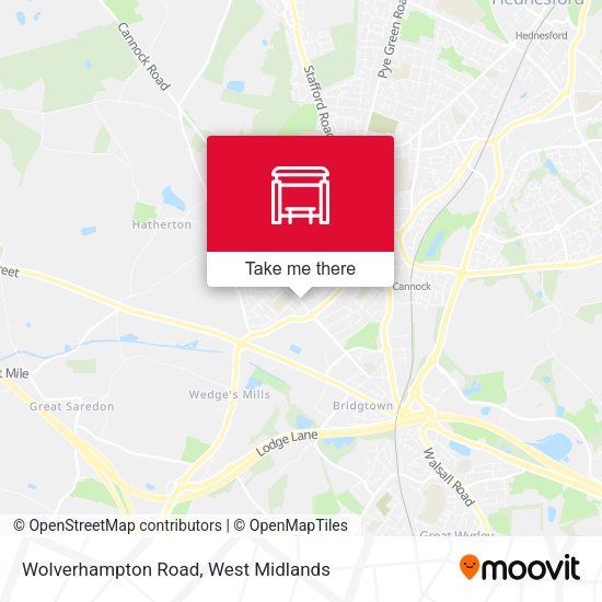 Wolverhampton Road map