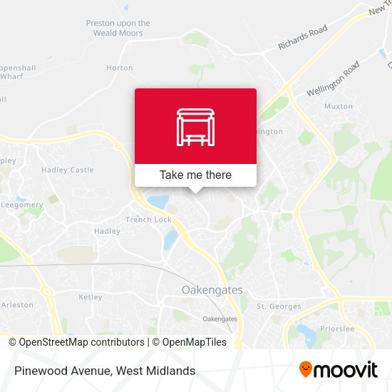 Pinewood Avenue map