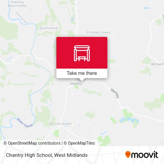 Chantry High School map