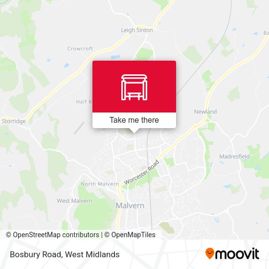 Bosbury Road map