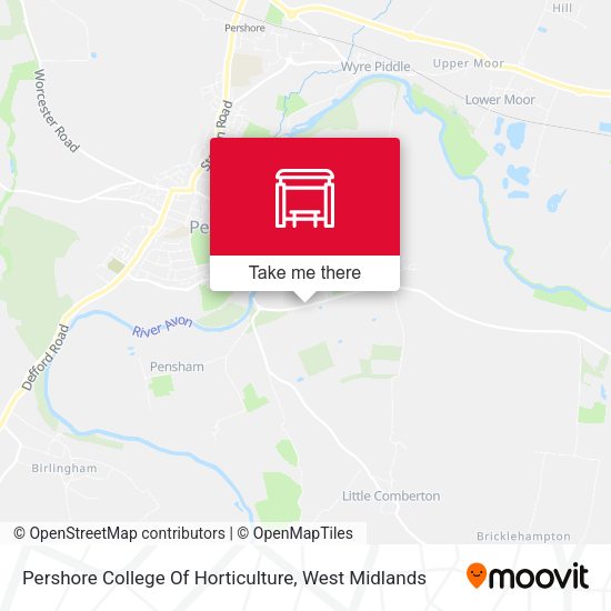 Pershore College Of Horticulture map