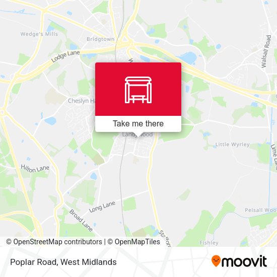 Poplar Road map
